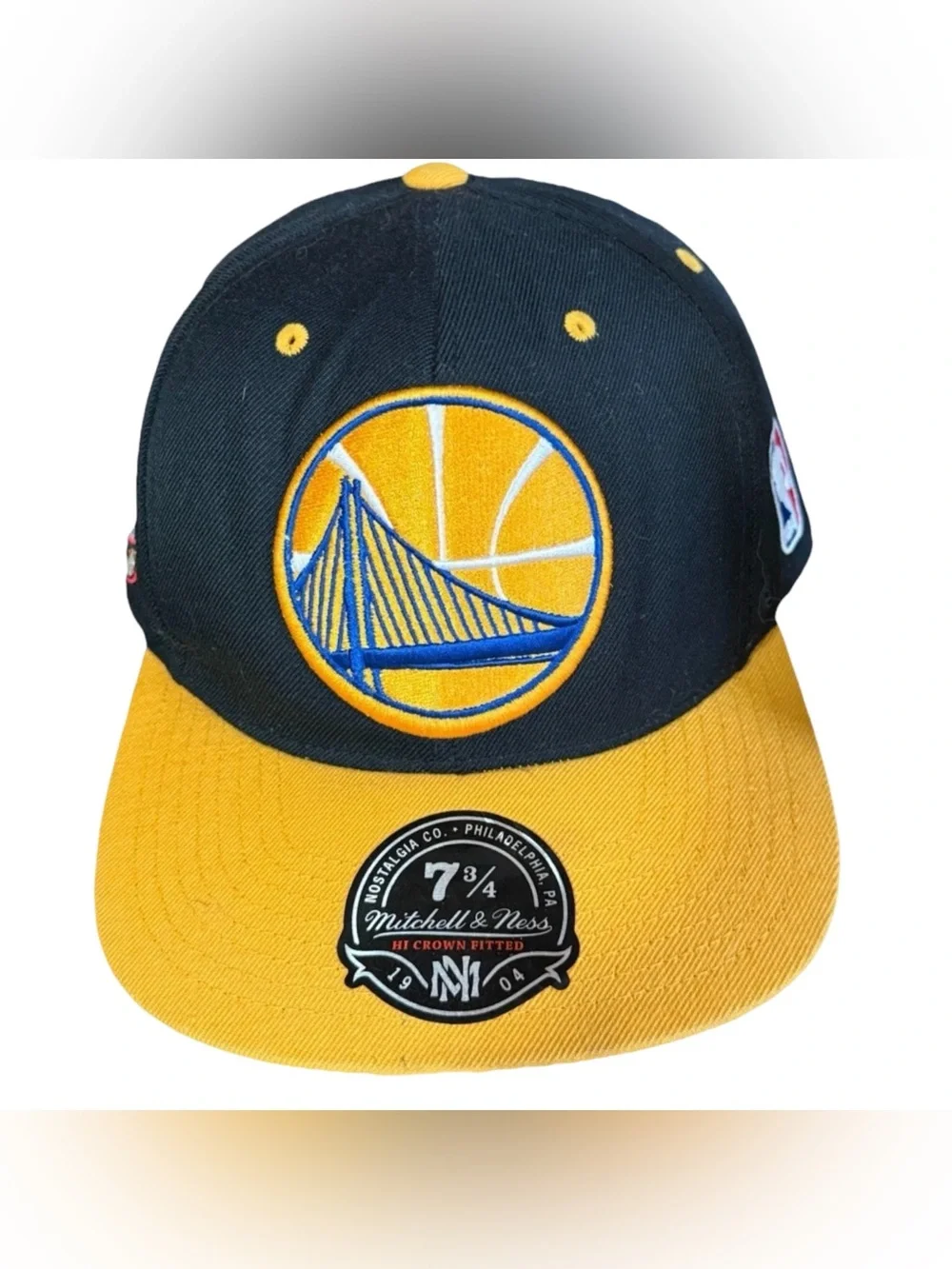Mitchell & Ness Golden State Warriors NBA Core Basic Snapback Hat - Size 7 3/4